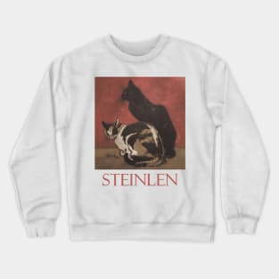 Cats by Théophile Steinlen Crewneck Sweatshirt